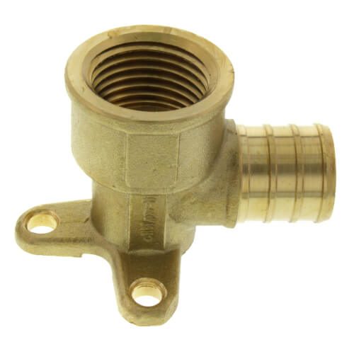 Main product image of 3/4" PEX x 1/2" NPT Brass Drop Ear Elbow (Lead Free)