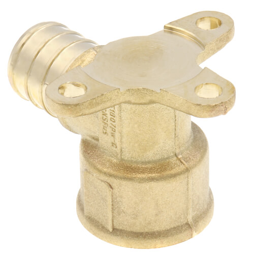 3/4" PEX x 1/2" NPT DZR Brass Drop Ear Elbow (Lead Free)