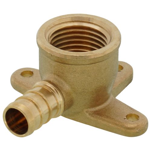 Main product image of 1/2" PEX x 1/2" NPT Brass Drop Ear Elbow (Lead Free)