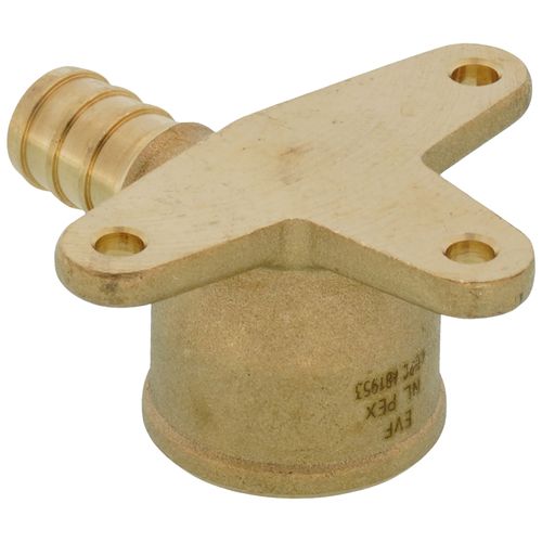 Main product image of 1/2" PEX x 1/2" NPT Brass Drop Ear Elbow (Lead Free)