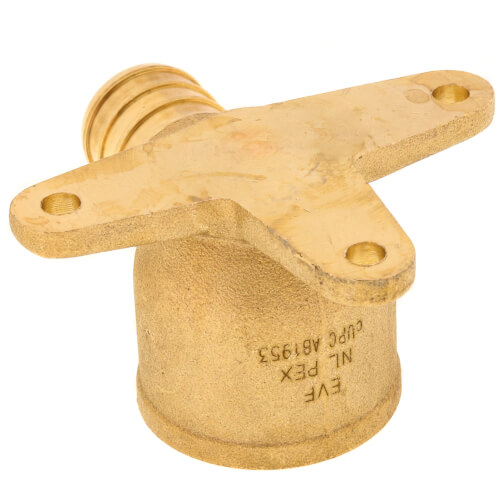 3/4" PEX x 3/4" NPT Brass Drop Ear Elbow (Lead Free)