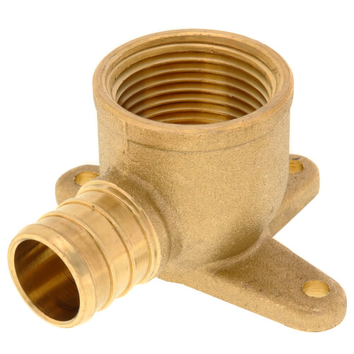 3/4" PEX x 3/4" NPT Brass Drop Ear Elbow (Lead Free)