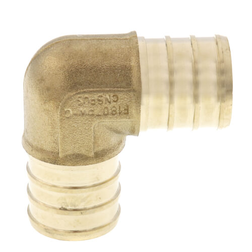 3/4" PEX Crimp DZR Brass 90 Elbow (Lead Free)