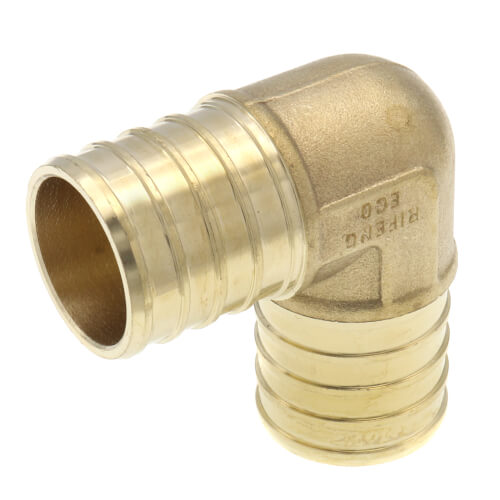 Main product image of 1" PEX x 1" PEX DZR Brass 90 Elbow (Lead Free)