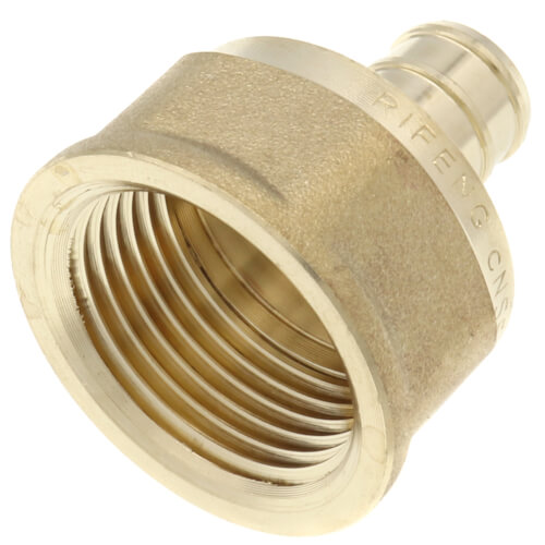 1/2" PEX x 3/4" NPT DZR Brass Female Adapter (Lead Free)