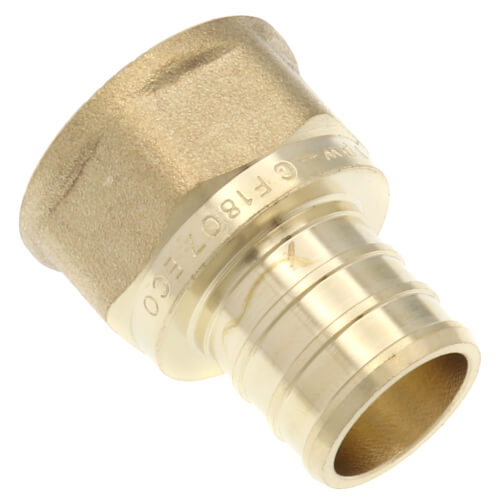 3/4" PEX x 1/2" NPT DZR Brass Female Adapter (Lead Free)