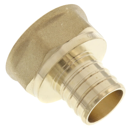 1" PEX x 1" NPT DZR Brass Female Adapter (Lead Free)