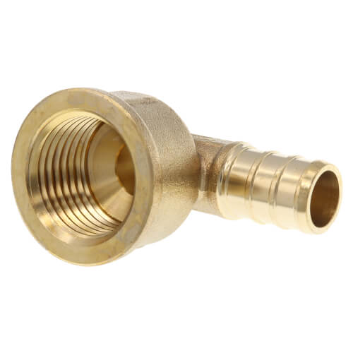 Main product image of 1/2" PEX Crimp x FNPT DZR Brass Threaded Elbow (Lead Free)