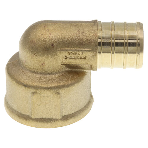 Main product image of 3/4" PEX x FNPT DZR Brass Threaded Elbow (Lead Free)