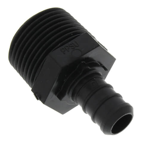 1/2" Poly PEX Crimp x 3/4" NPT Male Adapter