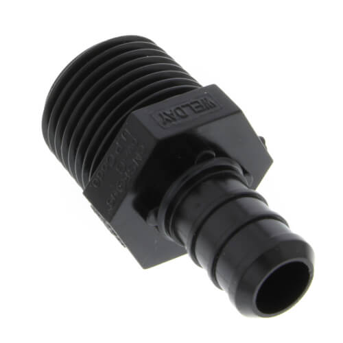 1/2" Poly PEX Crimp x 1/2" NPT Male Adapter