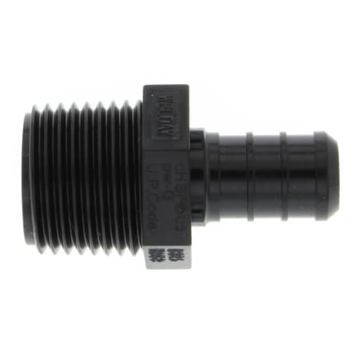 1/2" Poly PEX Crimp x 1/2" NPT Male Adapter