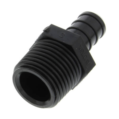 1/2" Poly PEX Crimp x 1/2" NPT Male Adapter