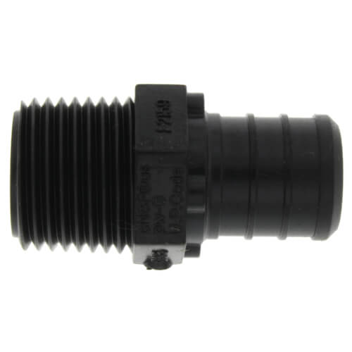 3/4" Poly PEX Crimp x 1/2" NPT Male Adapter