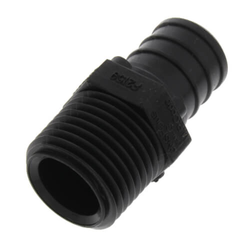 3/4" Poly PEX Crimp x 1/2" NPT Male Adapter