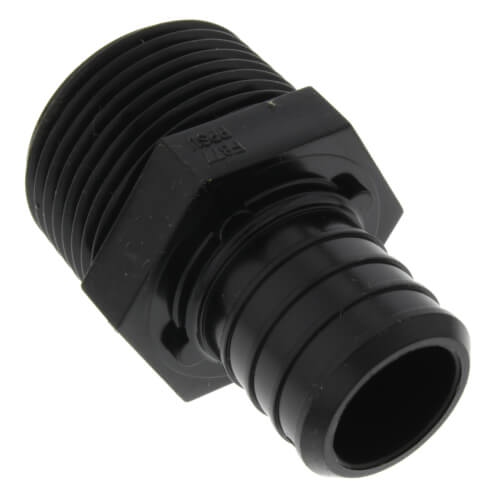 1" Poly PEX Crimp x 1" NPT Male Adapter