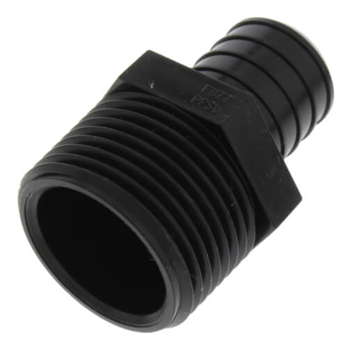 1" Poly PEX Crimp x 1" NPT Male Adapter