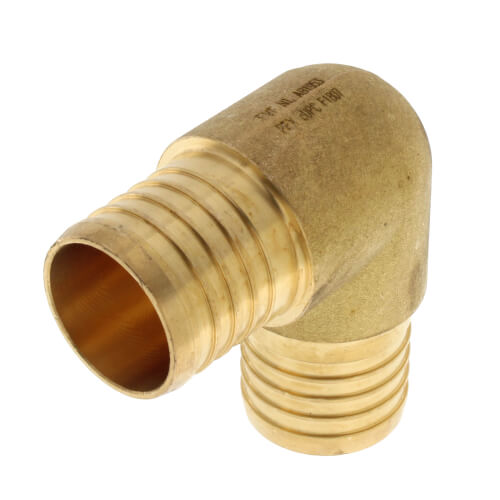 Main product image of 1-1/2" PEX x 1-1/2" PEX Brass 90 Elbow (Lead Free)