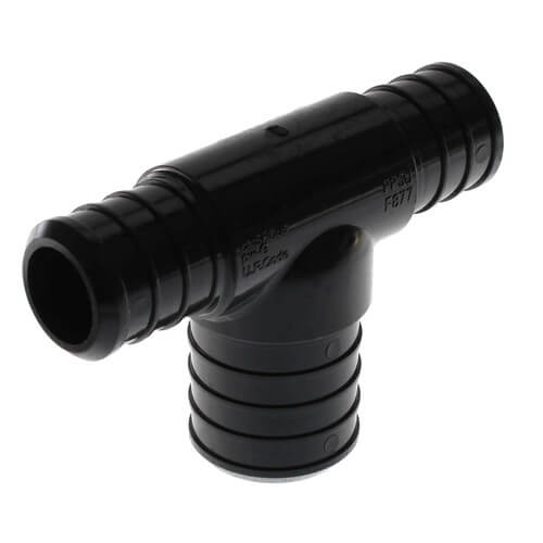 Main product image of 3/4" x 3/4" x 1" Poly PEX Crimp Reducing Tee