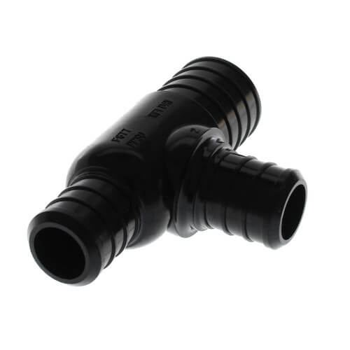 Main product image of 1" x 3/4" x 3/4" Poly PEX Crimp Reducing Tee