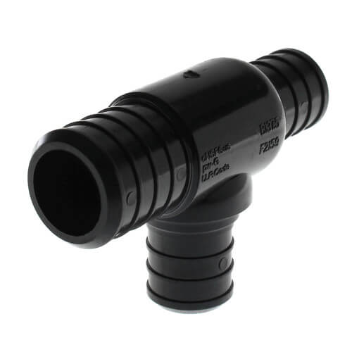 Main product image of 1" x 3/4" x 3/4" Poly PEX Crimp Reducing Tee