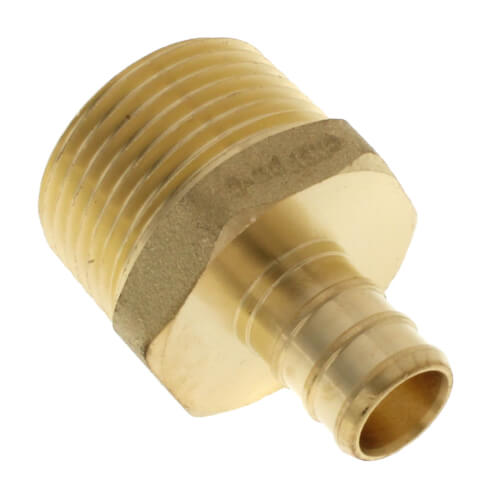 Main product image of 1/2" PEX x 3/4" NPT Brass Male Adapter (Lead Free)
