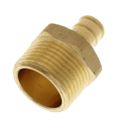 Main product image of 1/2" PEX x 3/4" NPT Brass Male Adapter (Lead Free)