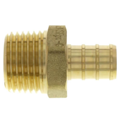 Main product image of 1/2" PEX x 1/2" NPT Brass Male Adapter (Lead Free)
