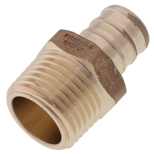 Main product image of 5/8" PEX x 1/2" NPT DZR Brass Male Adapter (Lead Free)