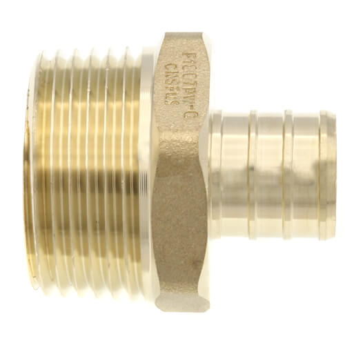 Main product image of 3/4" PEX x 1" NPT DZR Brass Male Adapter (Lead Free)