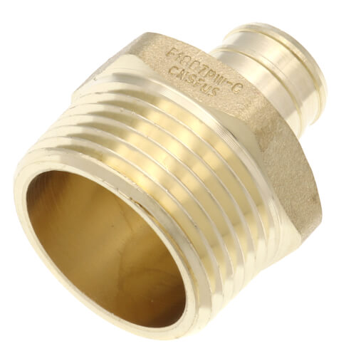 Main product image of 3/4" PEX x 1" NPT DZR Brass Male Adapter (Lead Free)