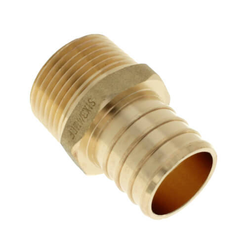 Main product image of 1" PEX x 3/4" NPT Brass Male Adapter (Lead Free)