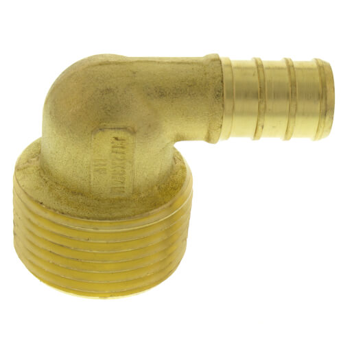 Main product image of 1/2" PEX x 3/4" Male Threaded Brass Elbow (Lead Free)