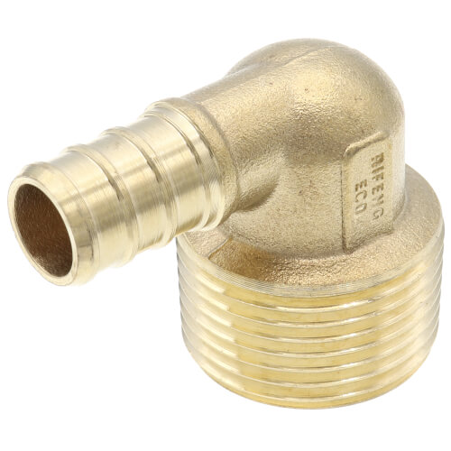 Main product image of 1/2" PEX x 3/4" Male Threaded DZR Brass Elbow (Lead Free)