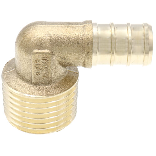1/2" PEX x 1/2" Male Threaded DZR Brass Elbow (Lead Free)