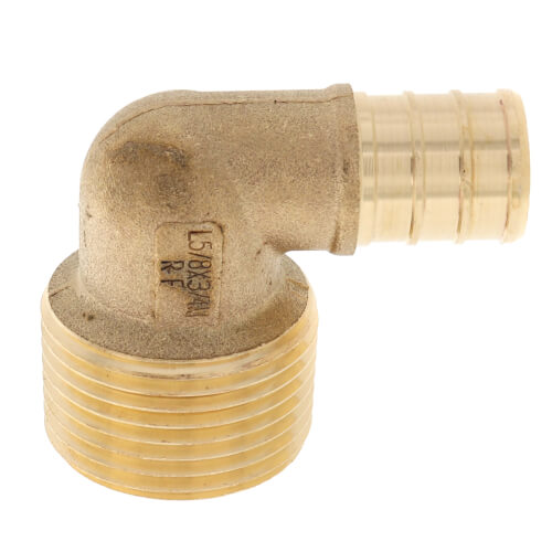 Main product image of 5/8" PEX x 3/4" Male Threaded Brass Elbow (Lead Free)