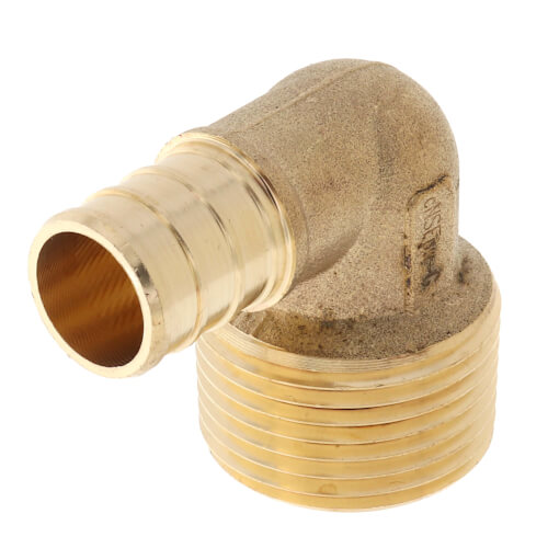 Main product image of 5/8" PEX x 3/4" Male Threaded Brass Elbow (Lead Free)