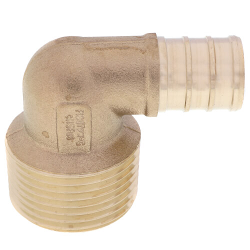 5/8" PEX x 3/4" Male Threaded DZR Brass Elbow (Lead Free)