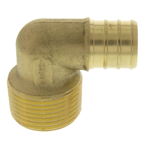Main product image of 3/4" PEX x 3/4" Male Threaded Brass Elbow (Lead Free)
