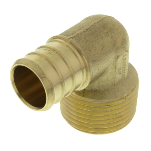 Main product image of 3/4" PEX x 3/4" Male Threaded Brass Elbow (Lead Free)