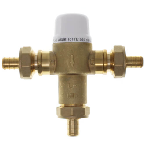 PXMV050 Bluefin PXMV050 1/2" Union PEX Crimp Mixing Valve, 80 to 120F (Lead Free)
