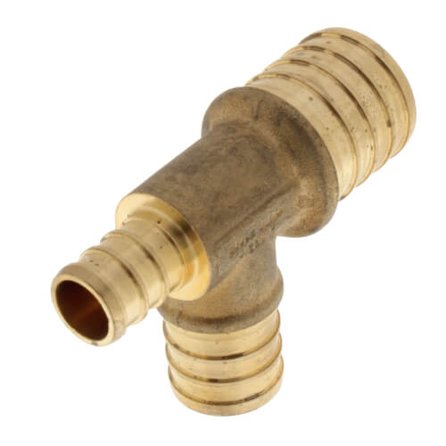 Main product image of 1" PEX x 1/2" PEX x 3/4" PEX Brass Tee (Lead Free)