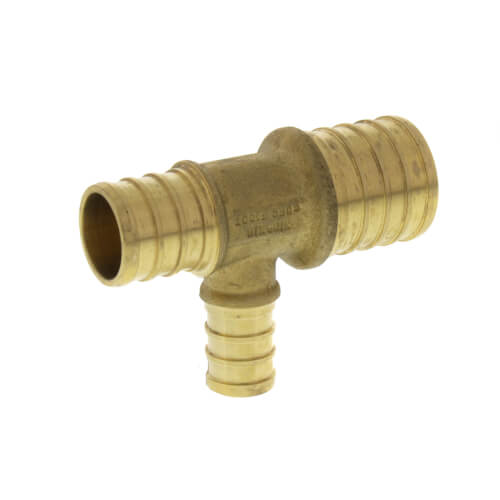 Main product image of 1" PEX x 3/4" PEX x 1/2" PEX Brass Tee (Lead Free)