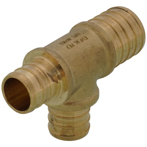 Main product image of 1" PEX x 3/4" PEX x 3/4" PEX Brass Tee (Lead Free)