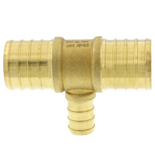 Main product image of 1" PEX x 1" PEX x 1/2" PEX Brass Tee (Lead Free)