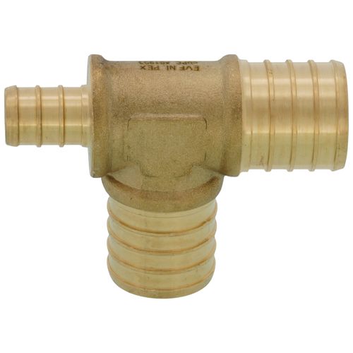 Main product image of 1" PEX x 1/2" PEX x 1" PEX Brass Tee (Lead Free)