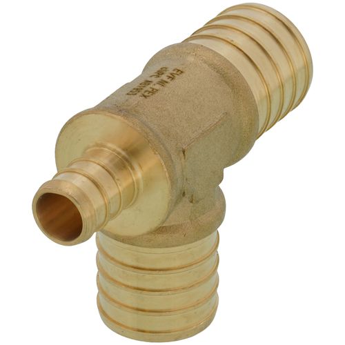Main product image of 1" PEX x 1/2" PEX x 1" PEX Brass Tee (Lead Free)