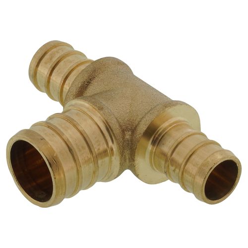 Main product image of 1/2" PEX x 1/2" PEX x 3/4" PEX Brass Tee (Lead Free)