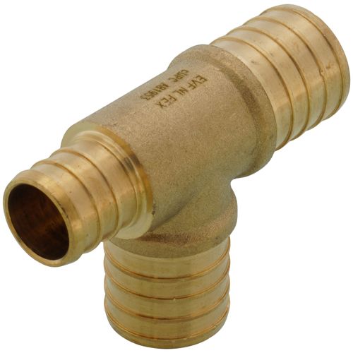 Main product image of 1" PEX x 3/4" PEX x 1" PEX Brass Tee (Lead Free)