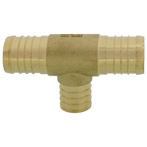 Main product image of 1-1/4" PEX x 1-1/4" PEX x 1" PEX Brass Tee (Lead Free)